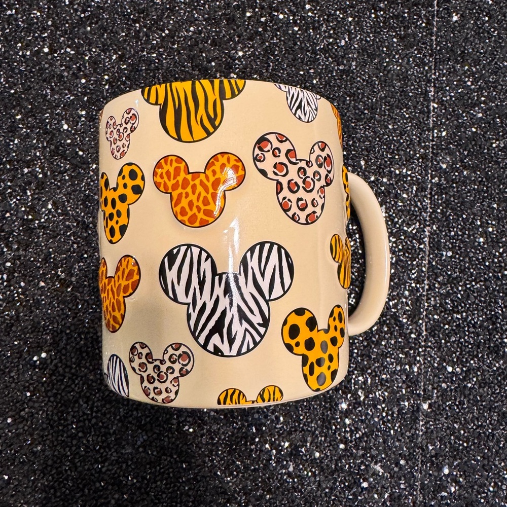 Disney Cream Mug with Animal Print Mickey Designs - Picture 6 of 9